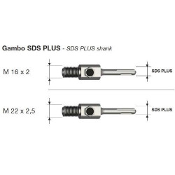 Albero per Fresa Rotopercussione 16-37
