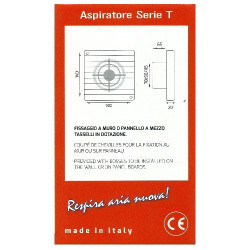 Aspiratore Aeratore Elettrico da Muro T100