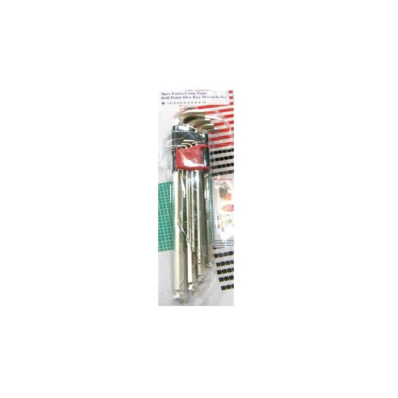 Extra-long series hex keys Ball Point 9 pcs Afa 412247