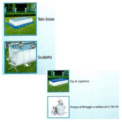 Piscina Frame Rettangolare cm 549x274x122h