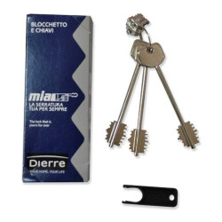 Block Lock and Keys for Armored Lock Dierre-Mia 3110